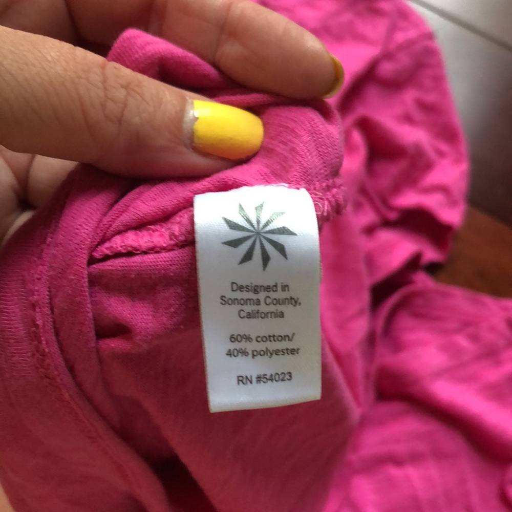Athleta Asana tee paradise pink scoop neck shirt - Picture 5 of 5